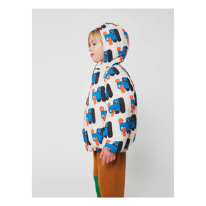 Bobo Choses - Wendbare Recycelte Faser Wasserdichte Jacke | Weiß