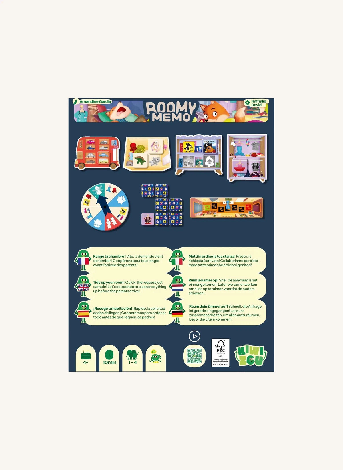 Blackrock Games - Roomy Memo Gedächtnisspiel