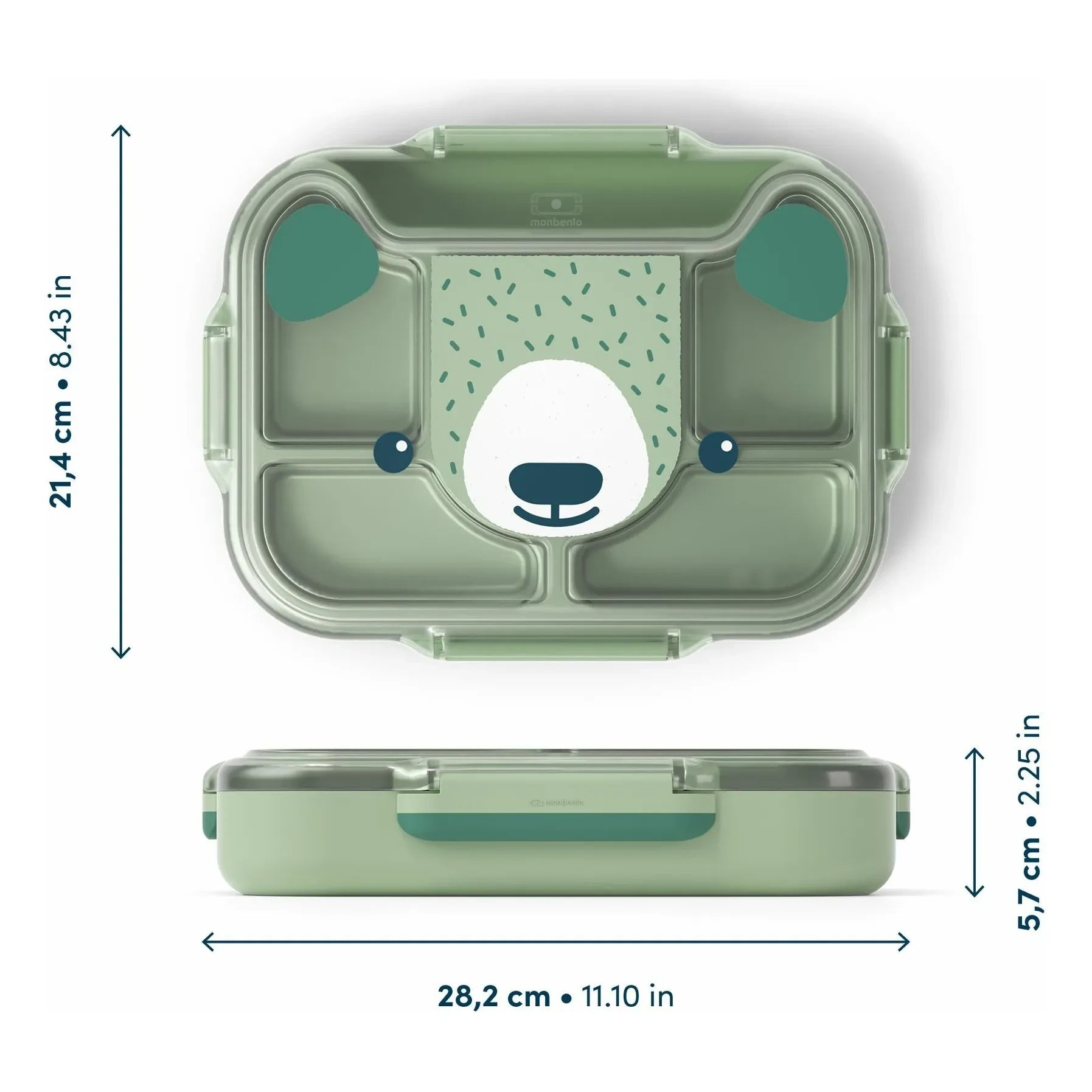 Monbento - MB Wonder Bear Snackbox | Grün