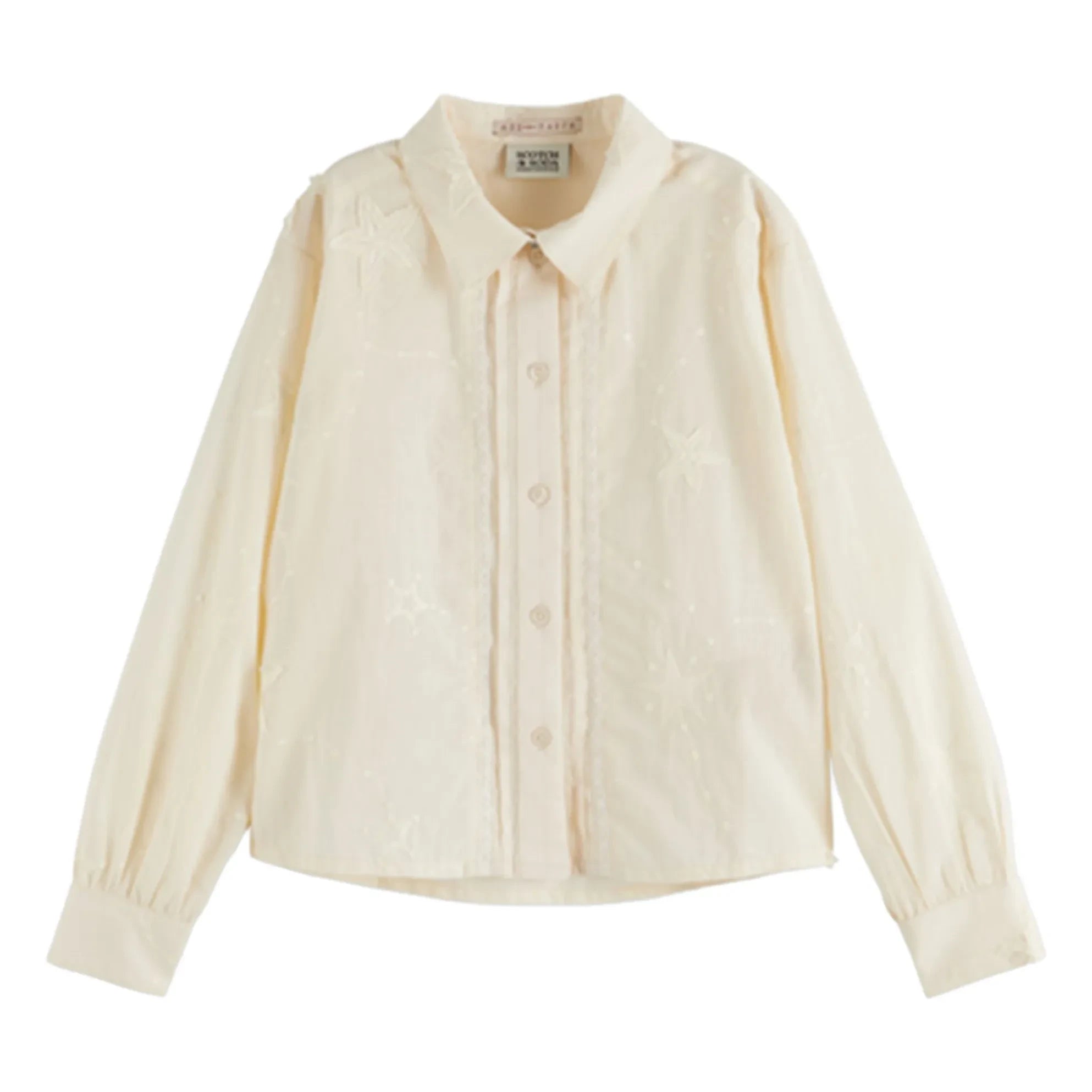 Scotch & Soda – Besticktes Hemd | Ecru