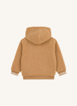 Petit Bateau - Sherpa tarzı sweatshirt | Camel