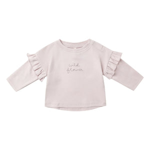 Quincy Mae - Wildblumen Bio-Baumwoll-T-Shirt | Flieder