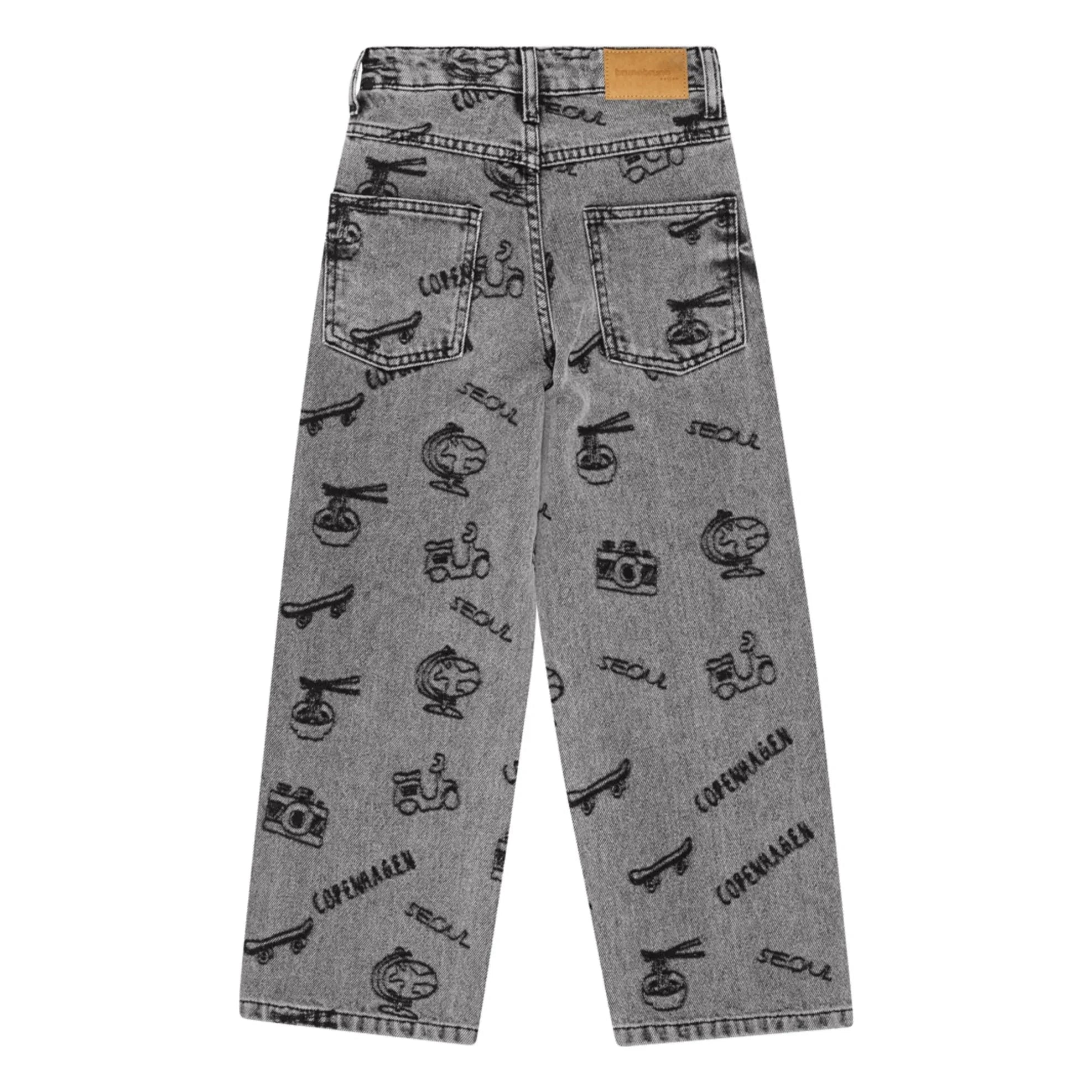 brunobruno nation - Malta Reise Bio-Baumwoll-Jeans | Grau