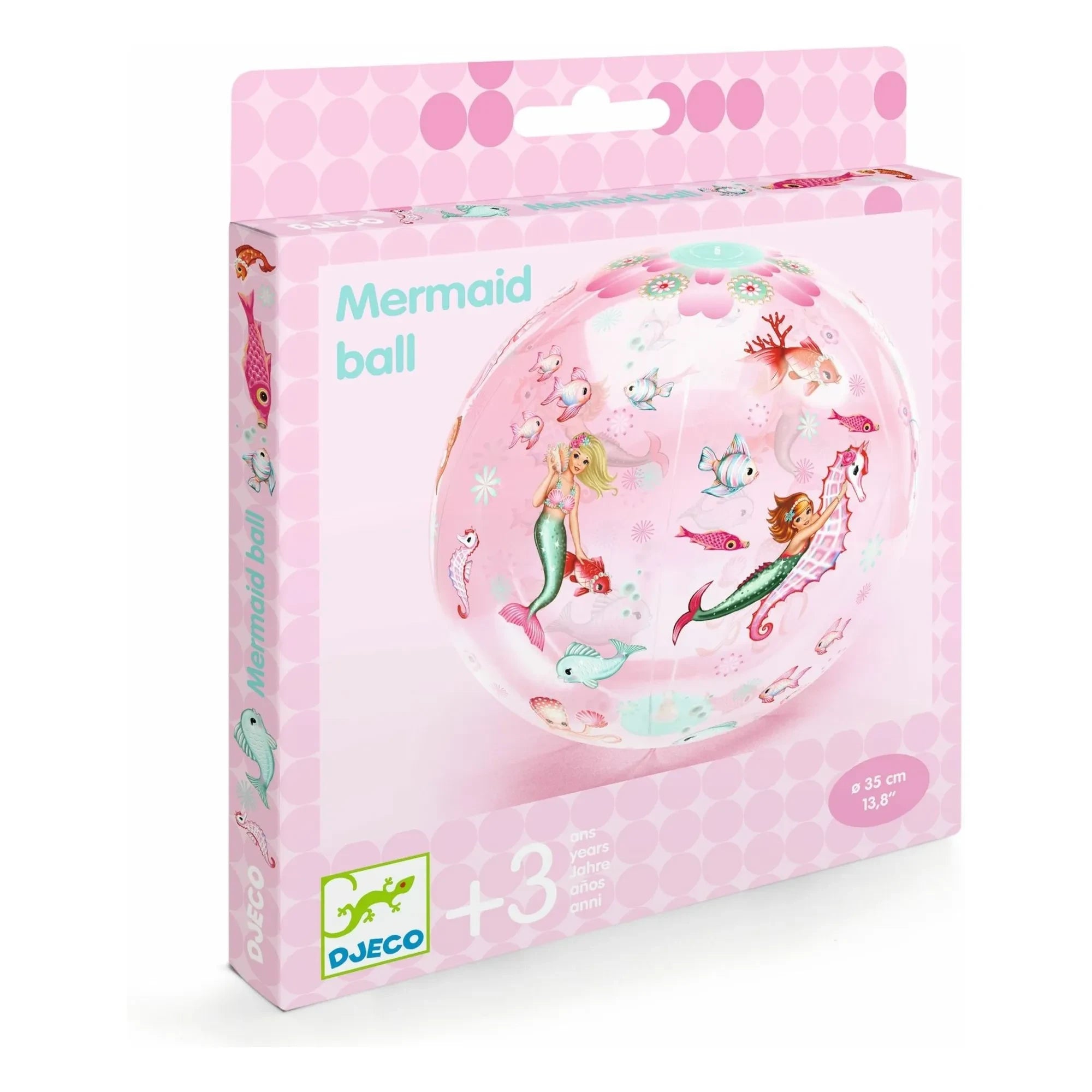 Djeco - Meerjungfrau aufblasbarer Ballon | Rosa