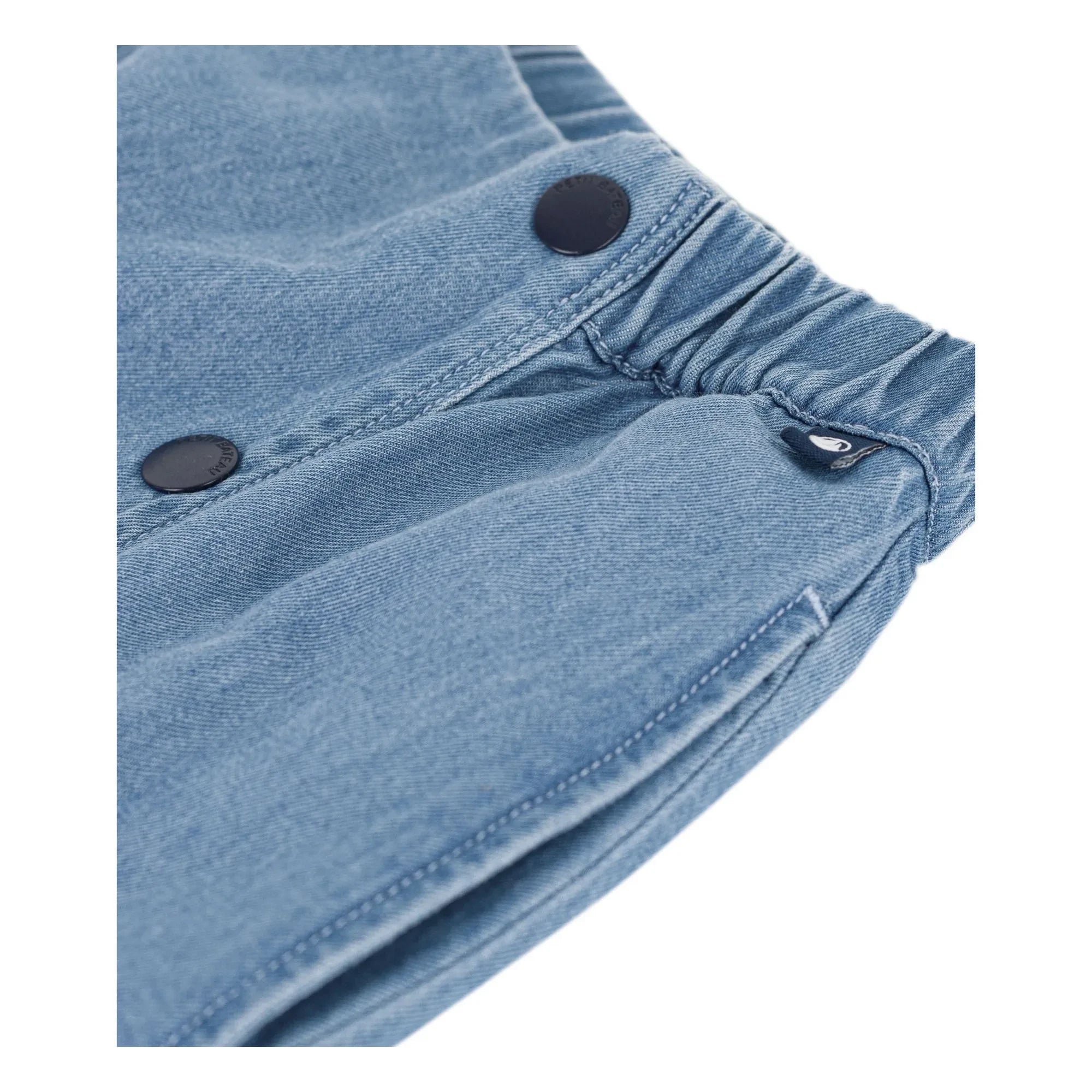 Petit Bateau – Bio-Denim-Rock mit Trägern | Blau