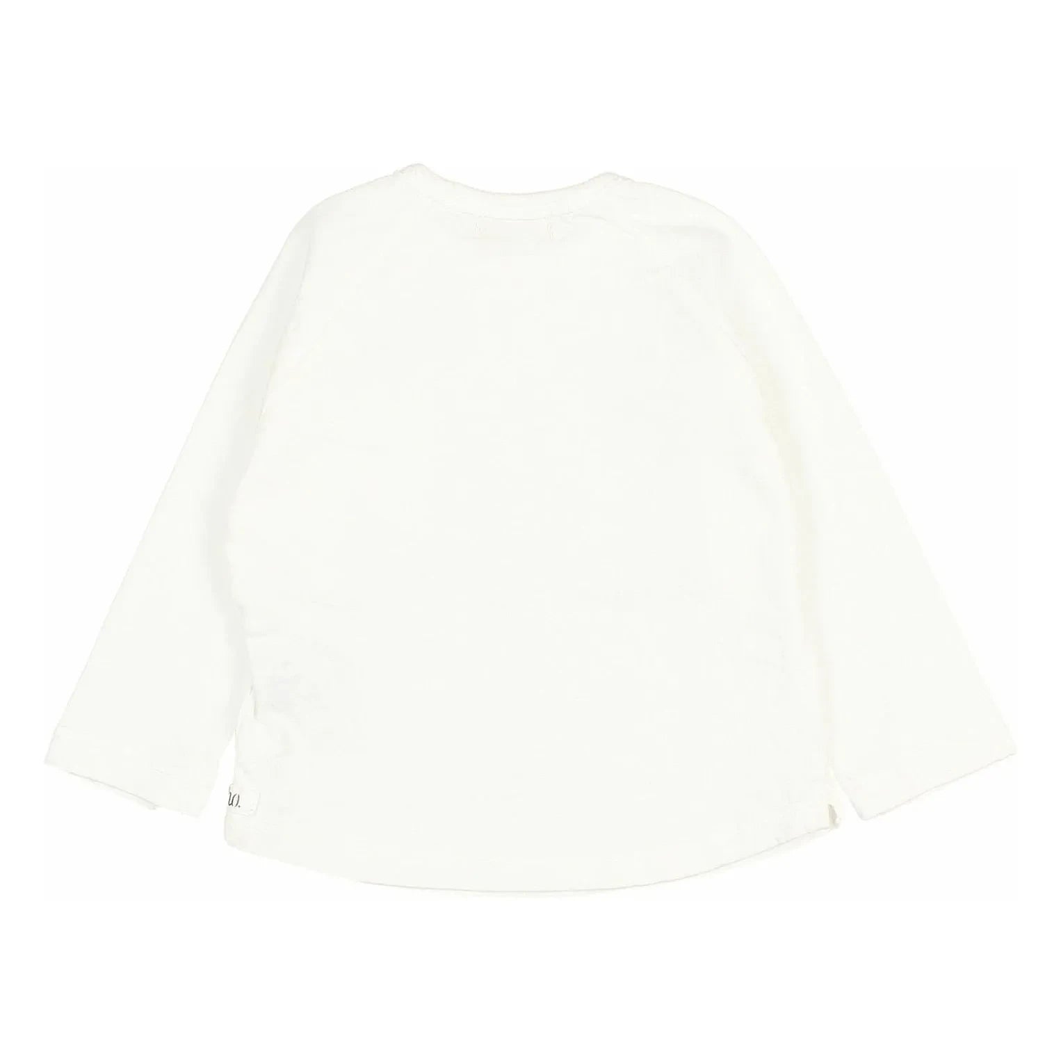 Búho - Langärmliges Leinen-T-Shirt | Weiß