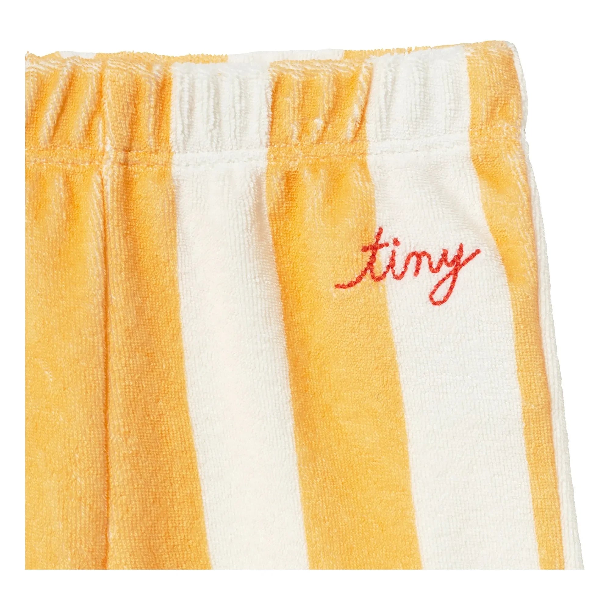 Tinycottons - Gestreifte Jogginghose aus Bio-Frottee | Gelb