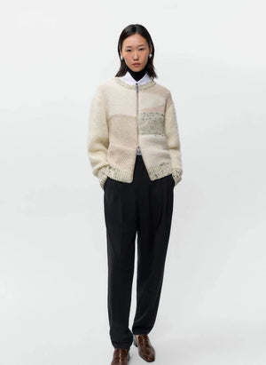 Cordera - Melierte Merinowolljacke | Beig