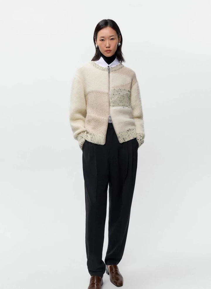 Cordera - Melierte Merinowolljacke | Beig