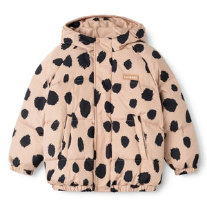 Liewood - Adelina Steppjacke mit Leopardenmuster aus recycelten Fasern | Hellrosa