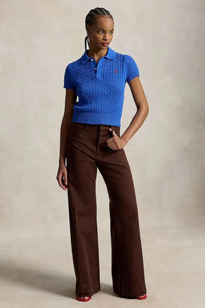Polo Ralph Lauren kadın kısa kollu pamuklu kazak