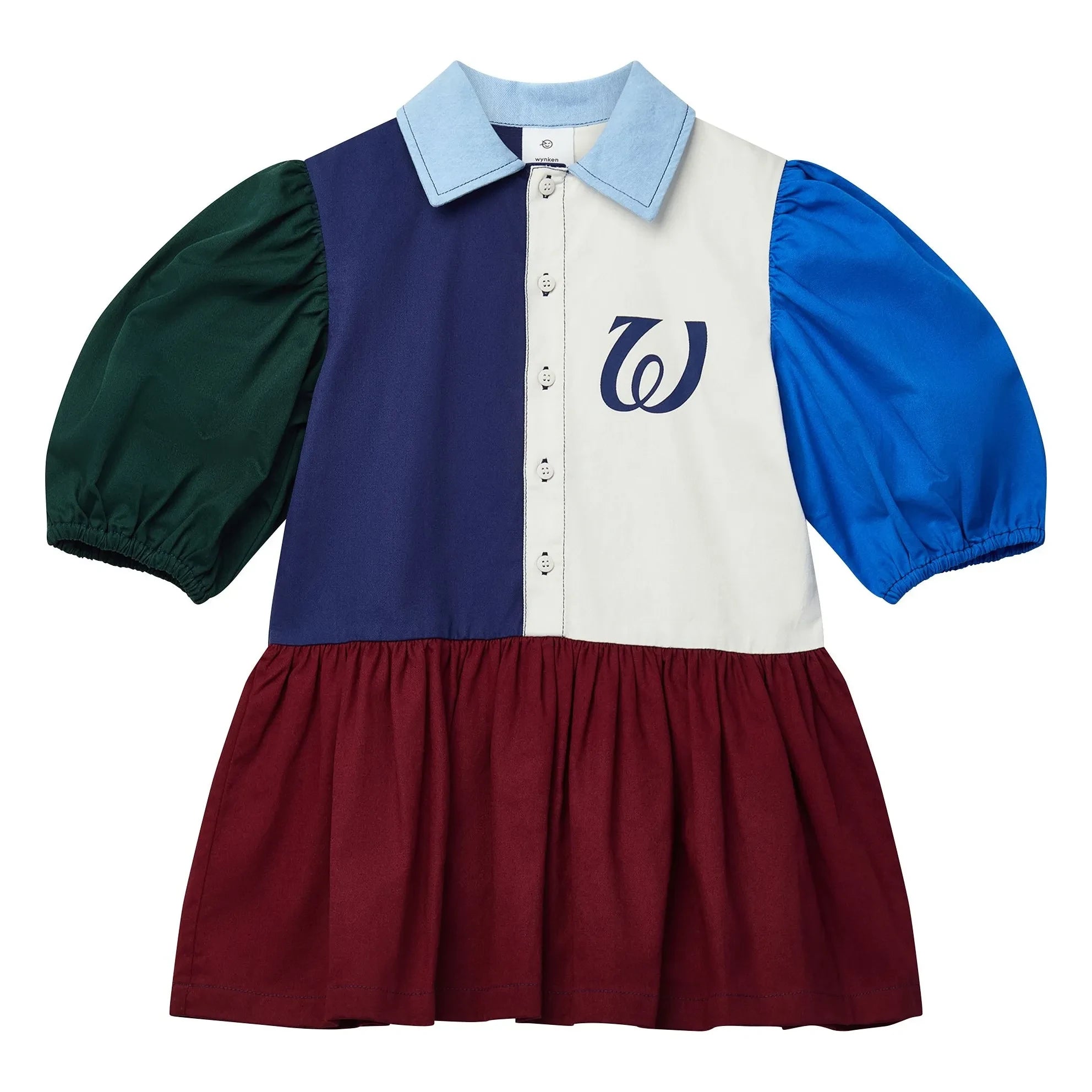 Wynken - Beau Collar elbise | Mavi