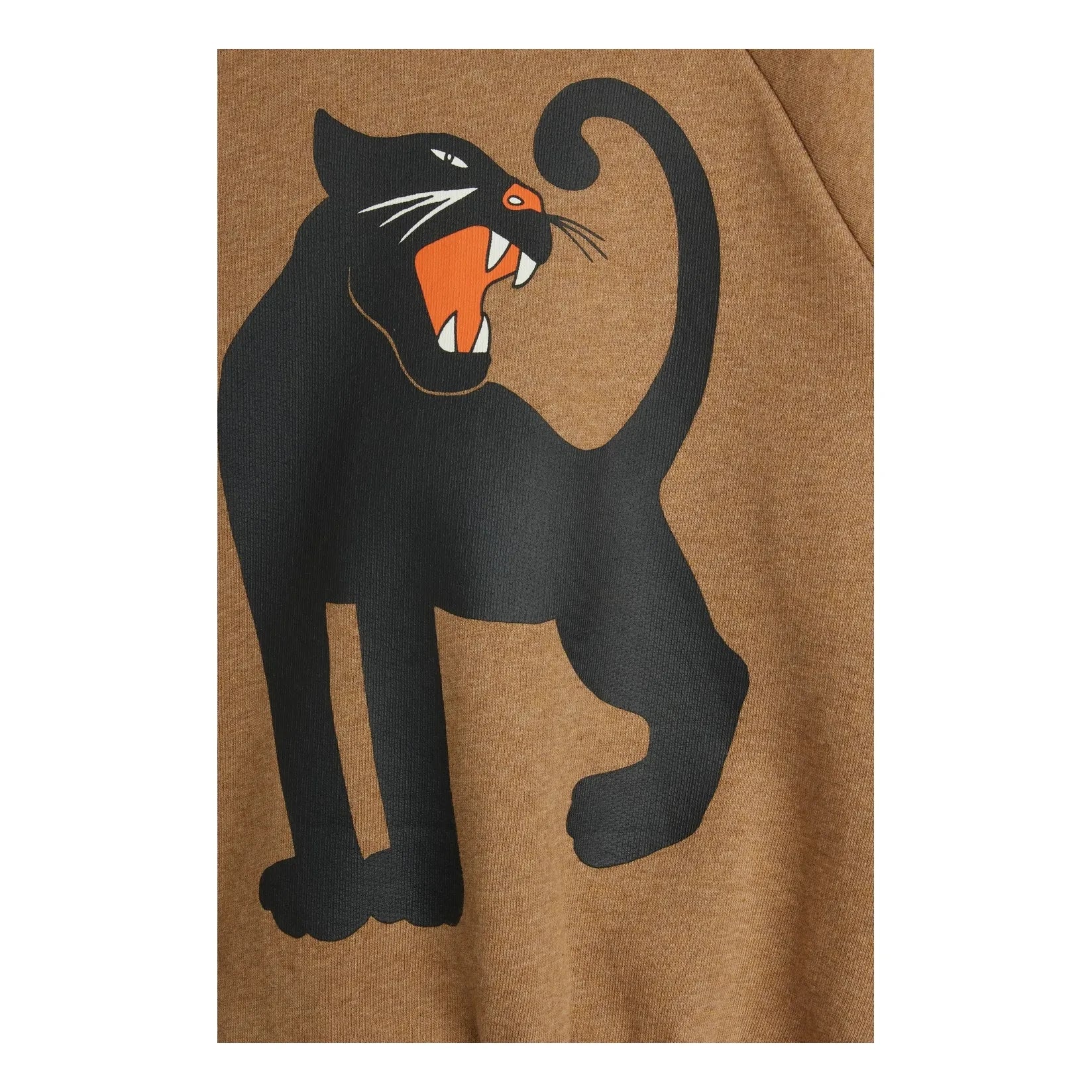 Mini Rodini - Panther organik pamuk sweatshirt | Kahverengi