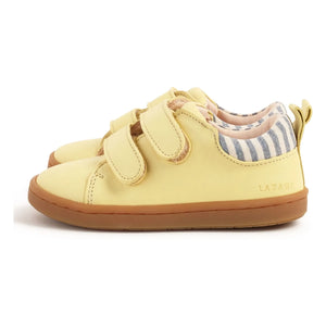 Lazare - Mahaut Gestreifte Vintage Sneaker | Blassgelb