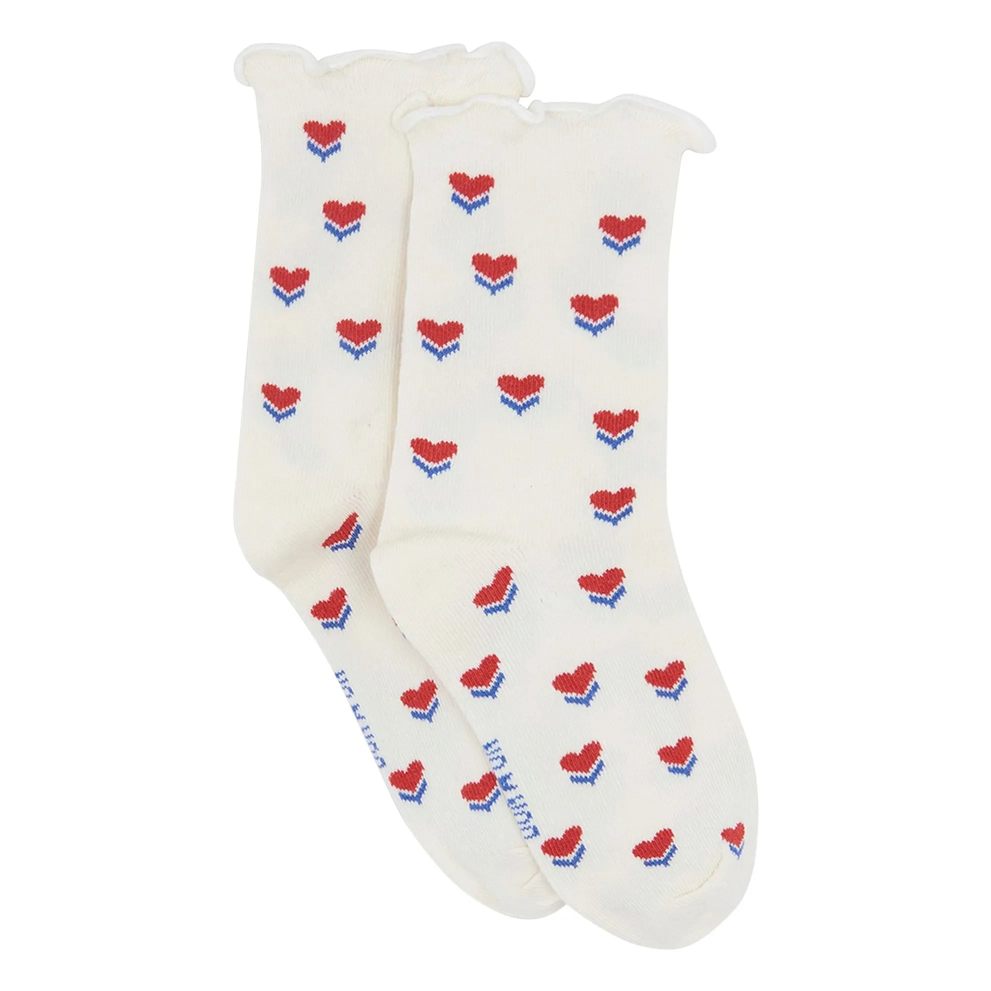 Bonton - Mini-Herz-Socken | Ecru