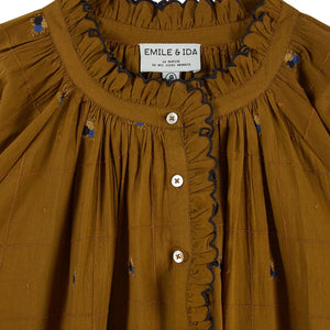 Emile et Ida - Vintage Elyana bluz | Taupe kahverengi
