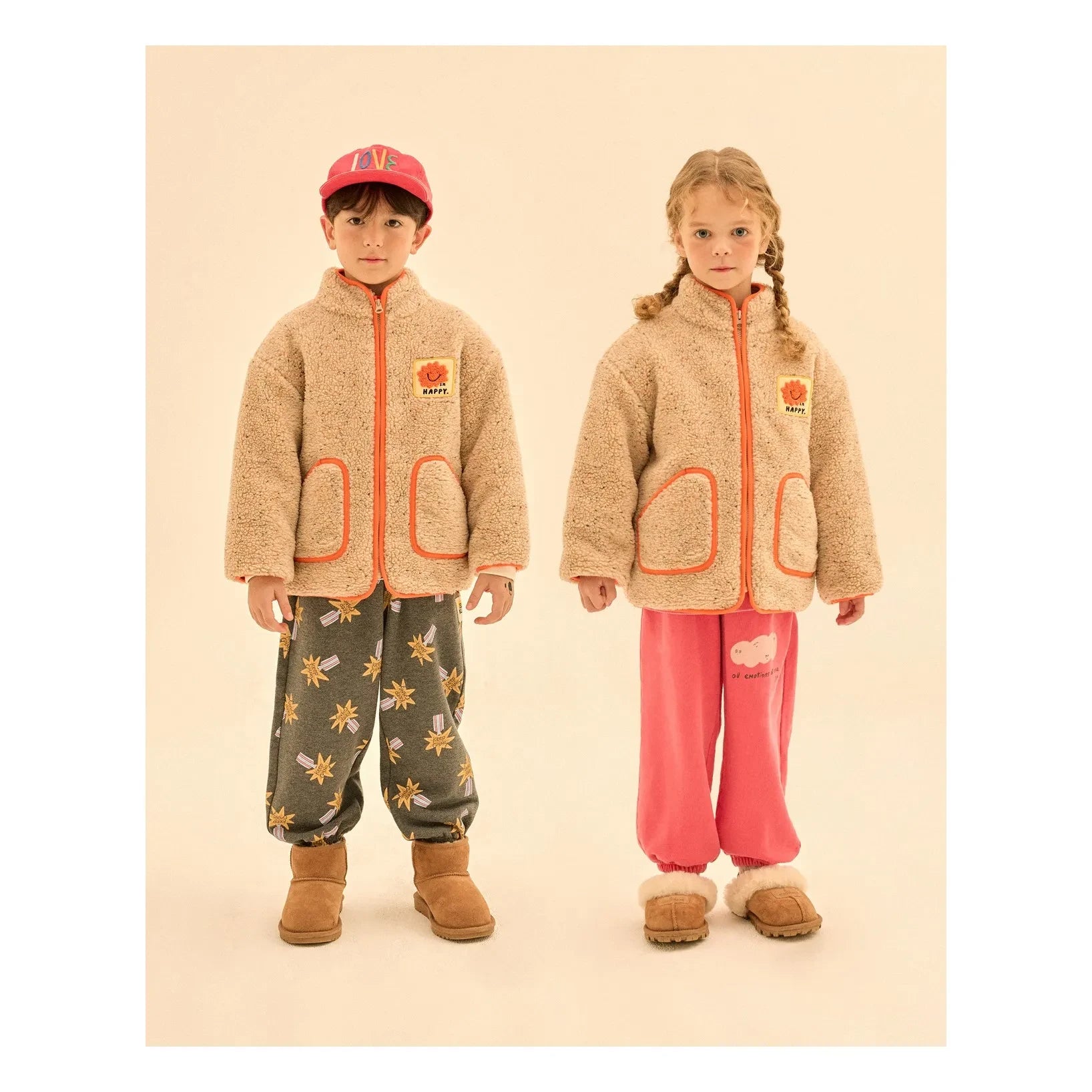 Jelly Mallow - Happy Sherpa-Style-Jacke | Beige