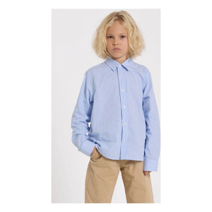 Smallable Kid - Zak Gestreiftes Hemd | Hellblau