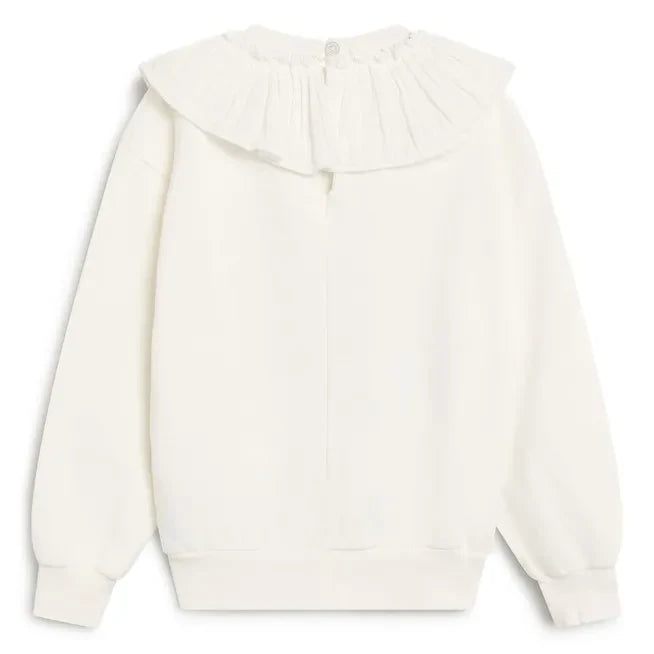 Die neue Gesellschaft – Beyaz Row Peter Pan Yaka Sweatshirt