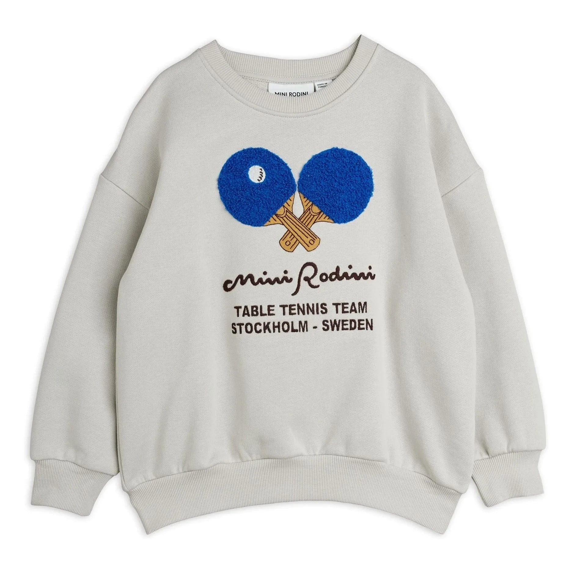 Mini Rodini - Bio-Baumwoll Ping Pong Sweatshirt | Grau