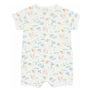 Petit Bateau - Shorts mit Tiermuster und Schlafsack | Weiß