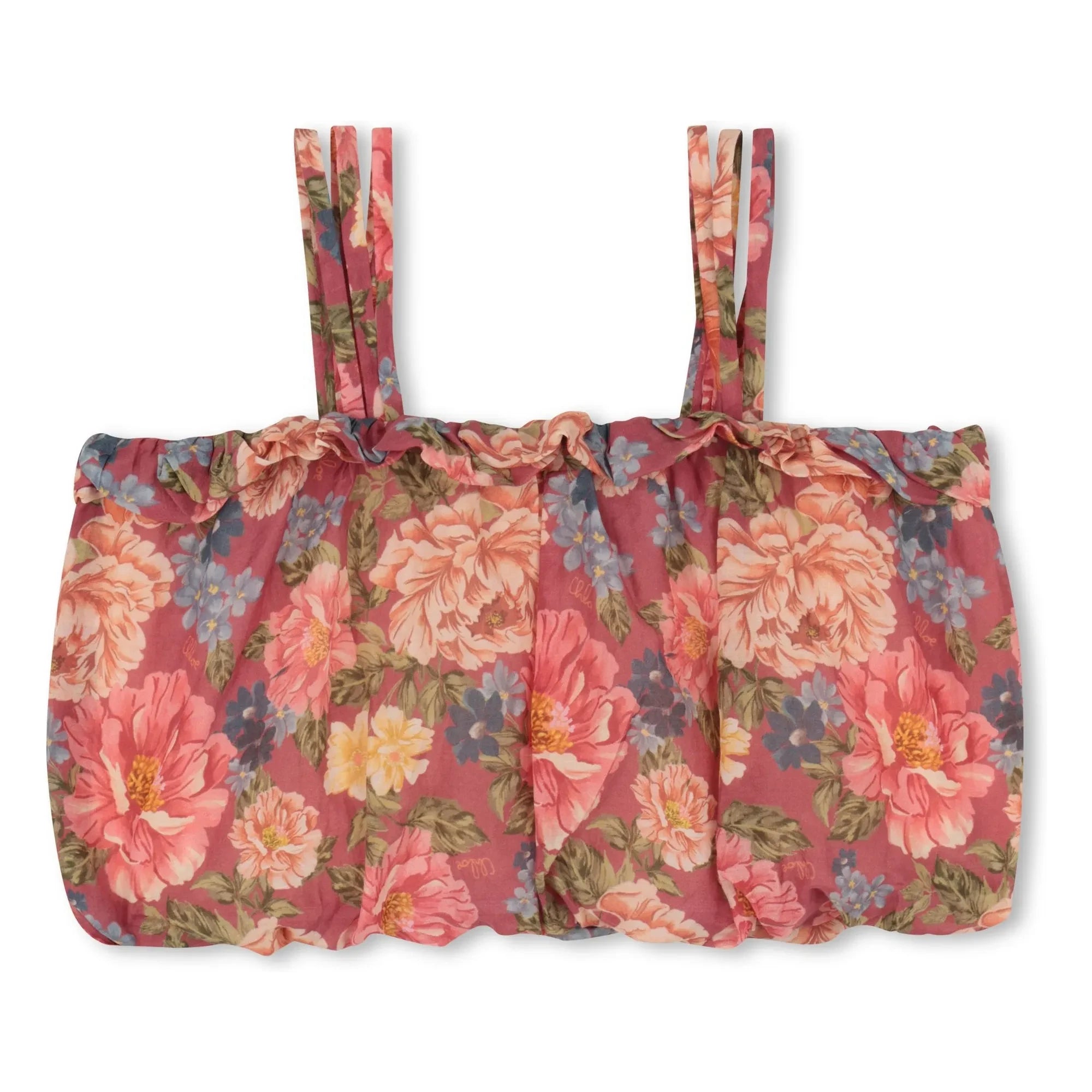 Chloé – Top aus Bio-Baumwolle mit Blumenmotiv | Rosewood