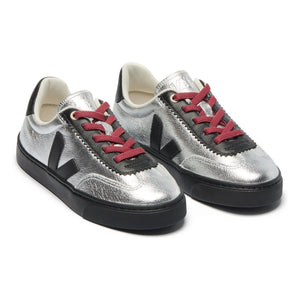 Veja – Veja x Jelly Mallow Small Volley Wildleder-Sneaker zum Schnüren | Silber