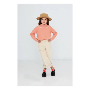 Tinycottons – Geripptes Streifen-T-Shirt aus Bio-Baumwolle | Rot