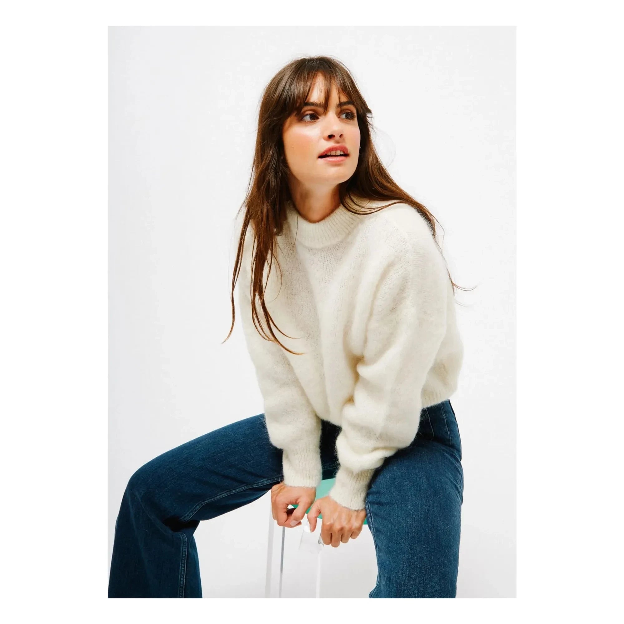 Surprise Paris - Jane Super Kid Mohair Pullover | Creme