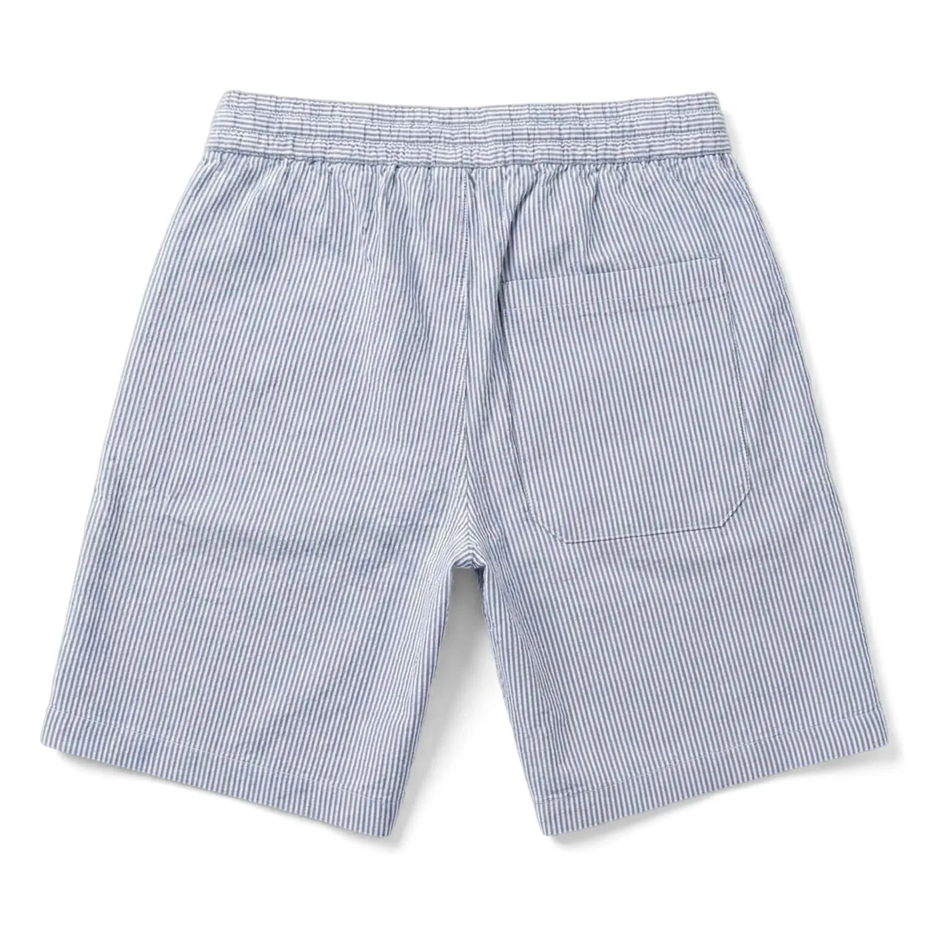 Smallable Kid - Gestreifte Tom Shorts | Königsblau