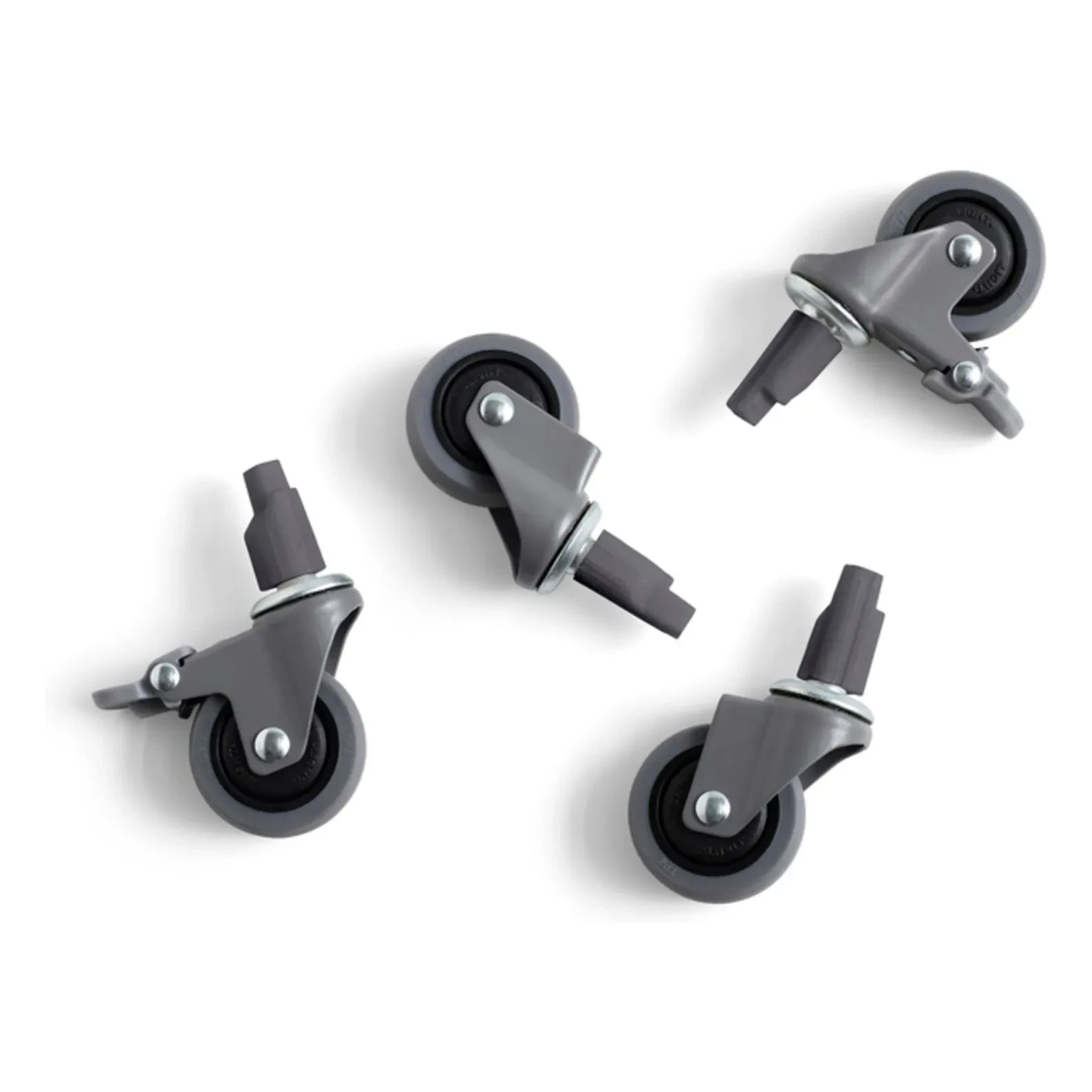 Hay - Crate Rollen für faltbare Kiste - 4er-Set | Grau