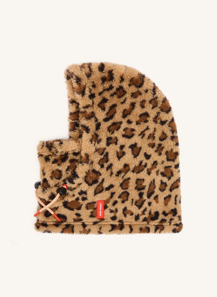 Hallo Hossy - Warmer Leoparden-Balaklava | Beige