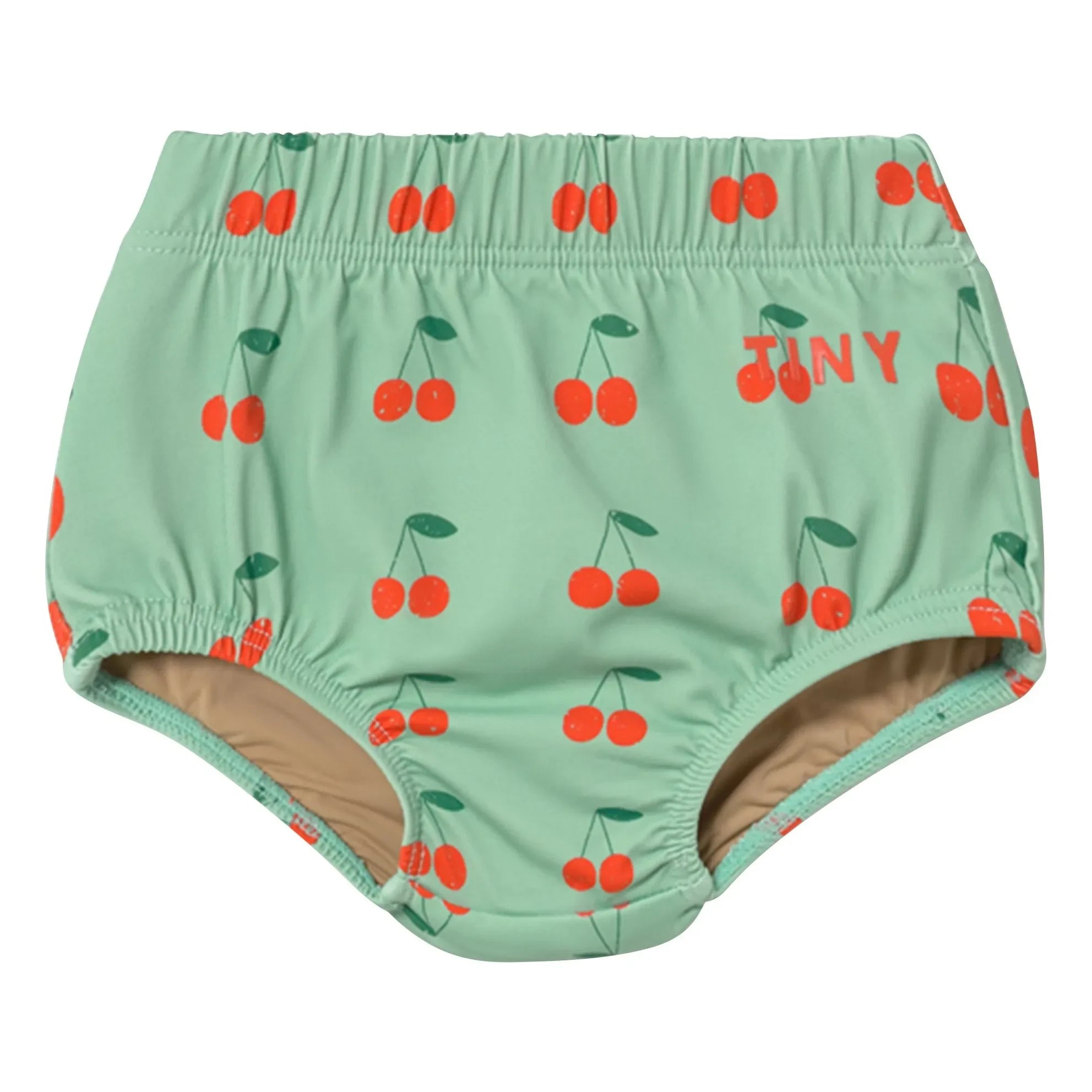 Tinycottons - Badehose mit Kirschmuster | Grün