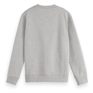 Scotch & Soda - Sweatshirt mit Logo-Patch | Grau meliert