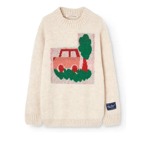 The Animals Observatory - Boxfish Auto-Pullover | Creme