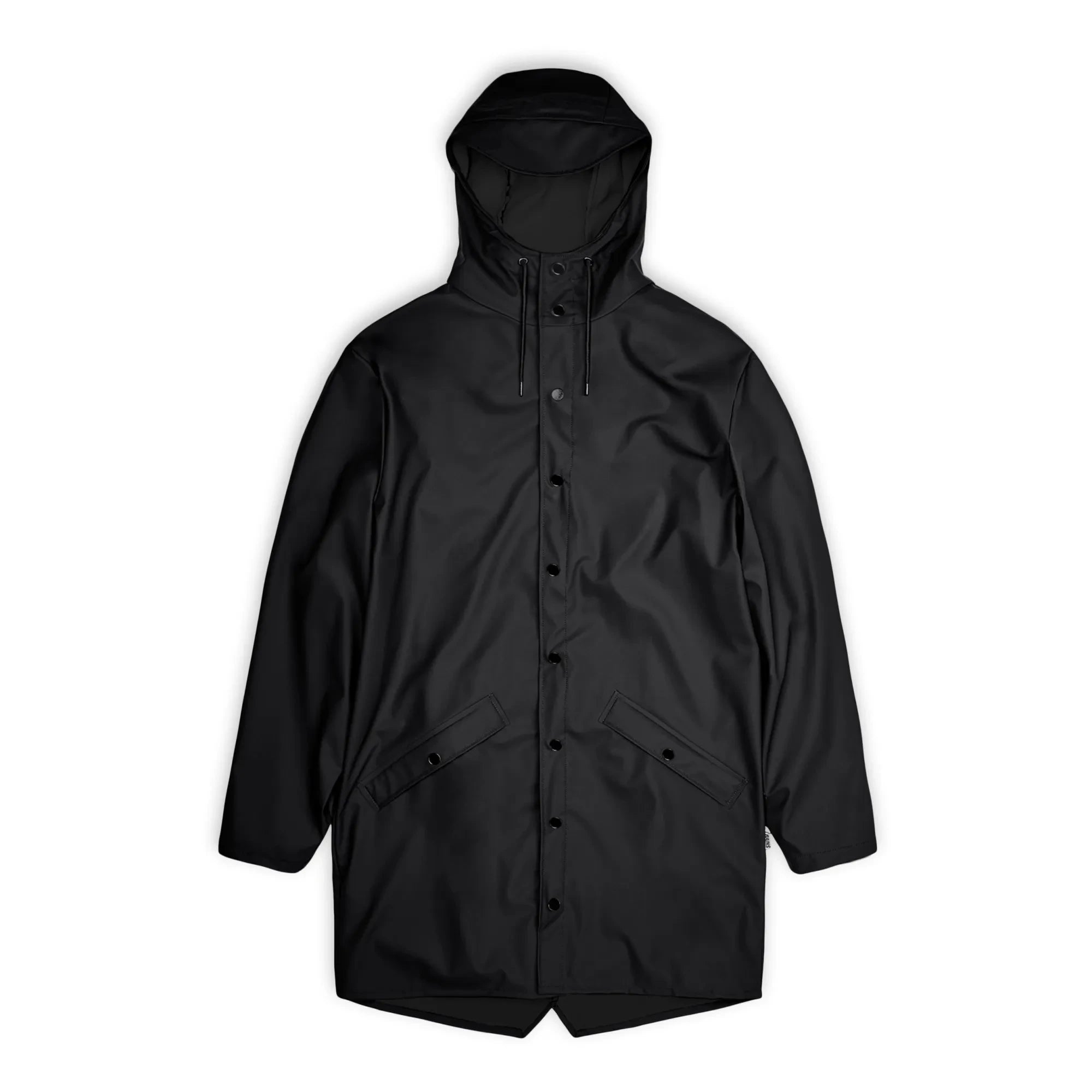 Rains – Unisex Langer wasserdichter Waxcoat | Schwarz