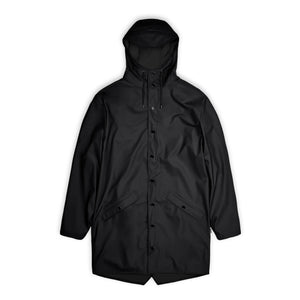Rains – Unisex Langer wasserdichter Waxcoat | Schwarz