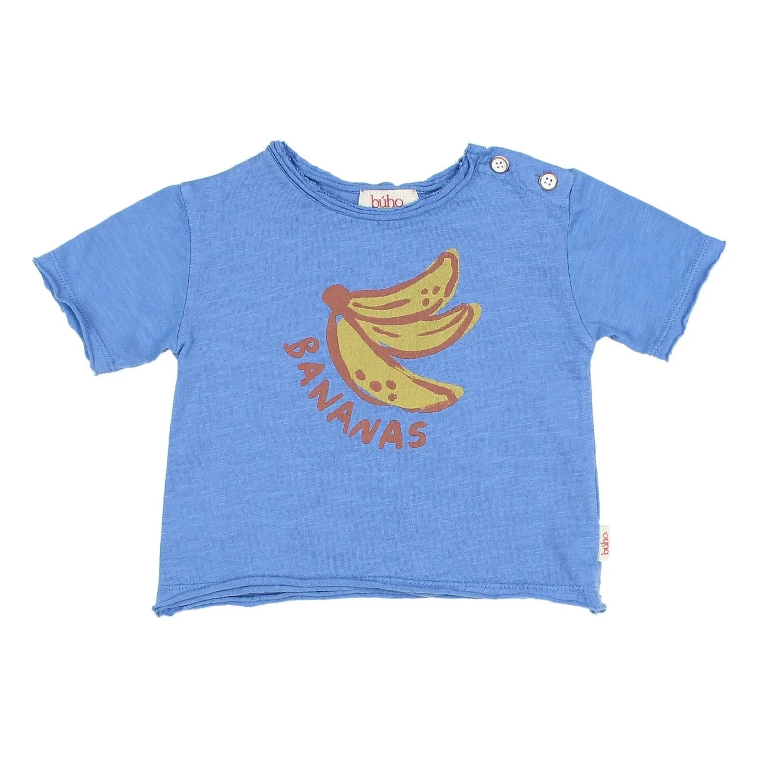 Búho - Muz Bio-Baumwoll Baby-T-Shirt | Indigoblau