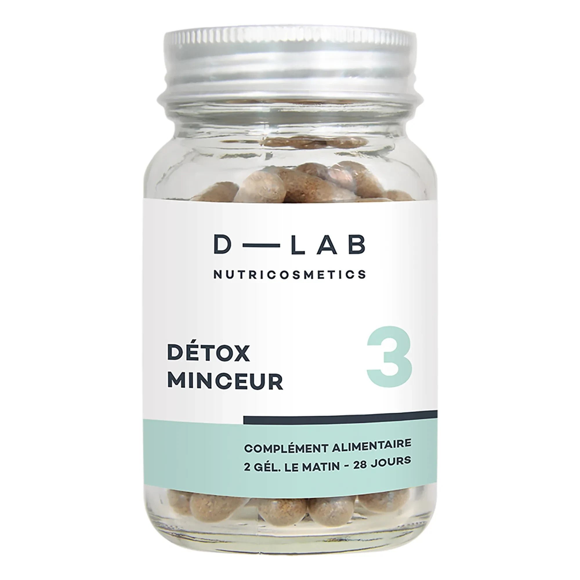 D-LAB NUTRICOSMETICS - Detox-Nahrungsergänzungsmittel zur Gewichtsreduktion - 1 Monat