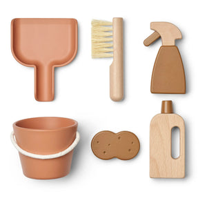 Liewood - Kimbie Ahşap Temizlik Seti | Pembe