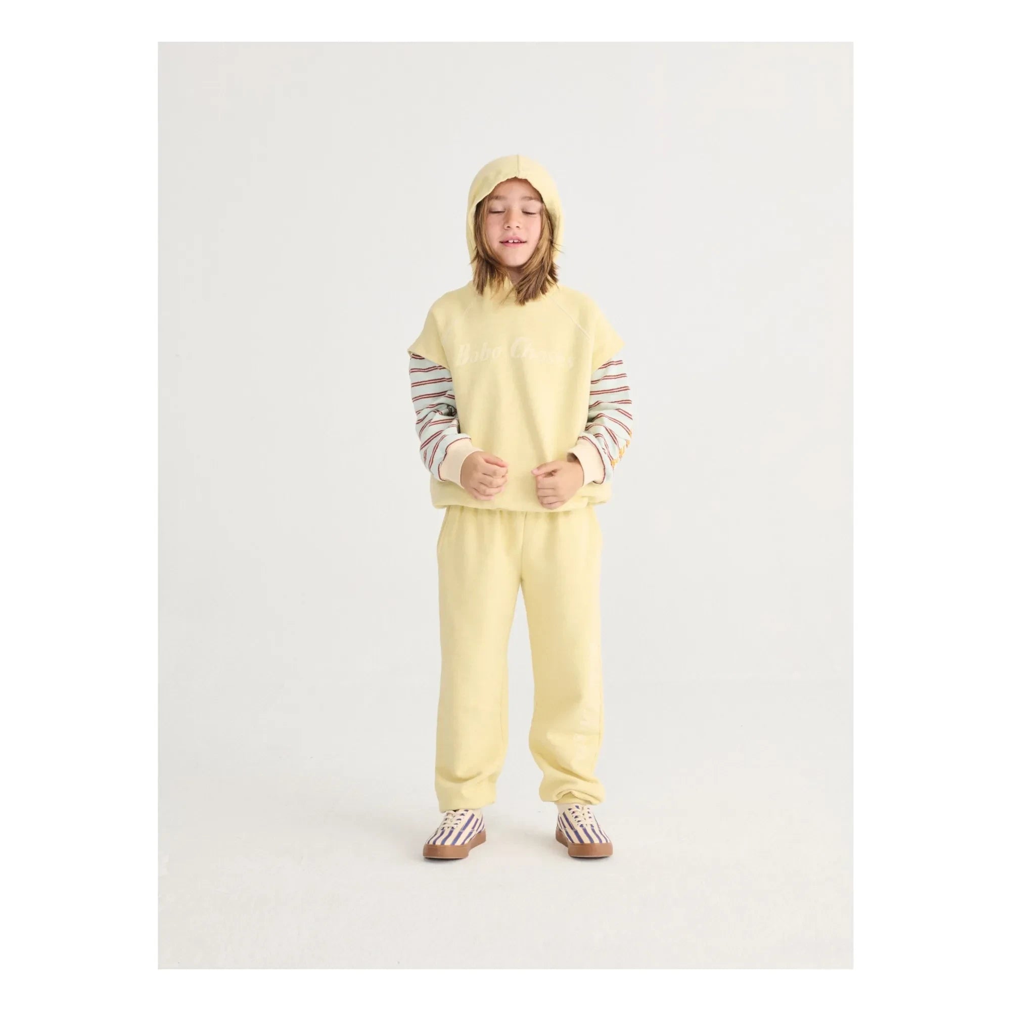 Bobo Choses - Gestreiftes T-Shirt | Hellblau