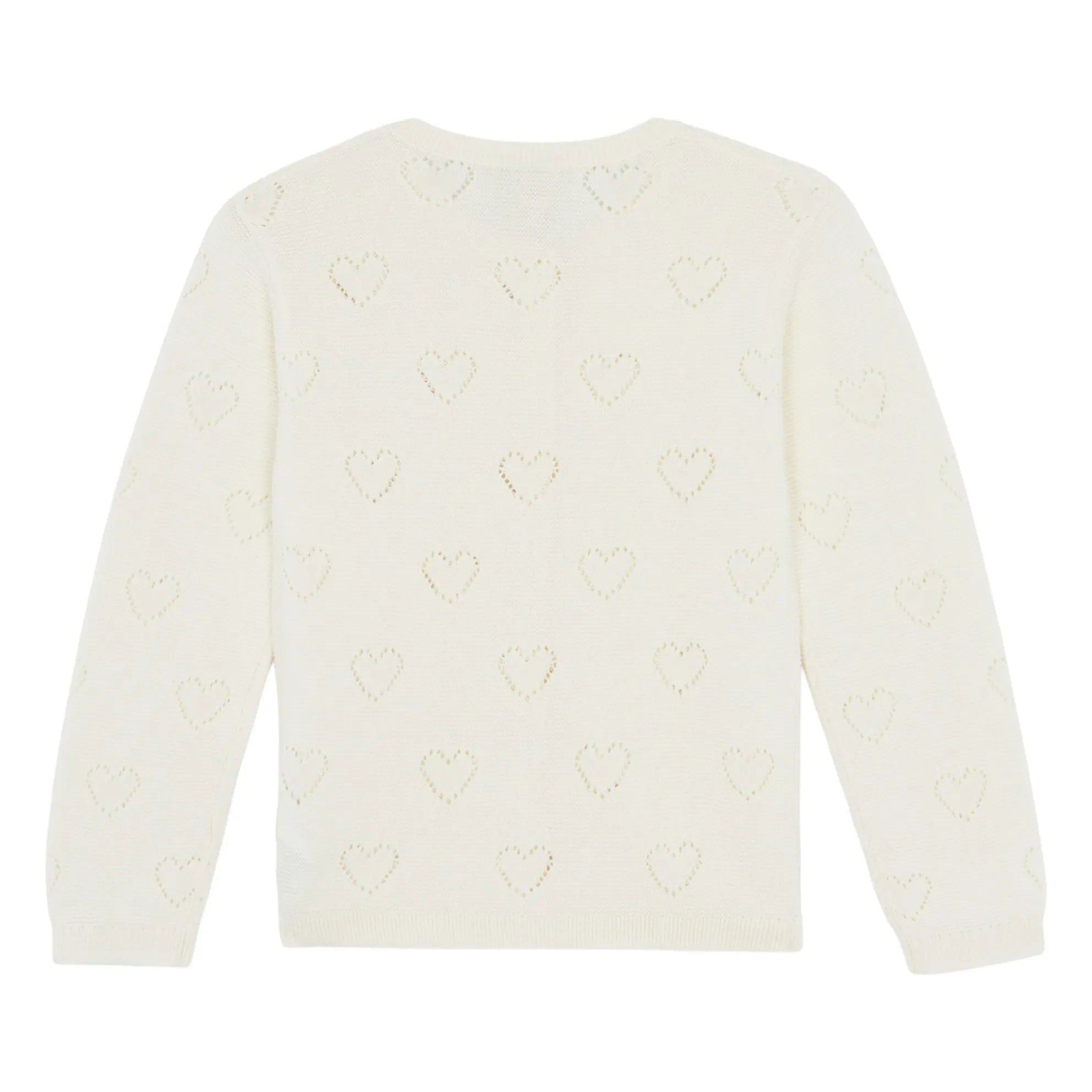 Bonton - Lilou Cœurs Strickjacke | Ecru
