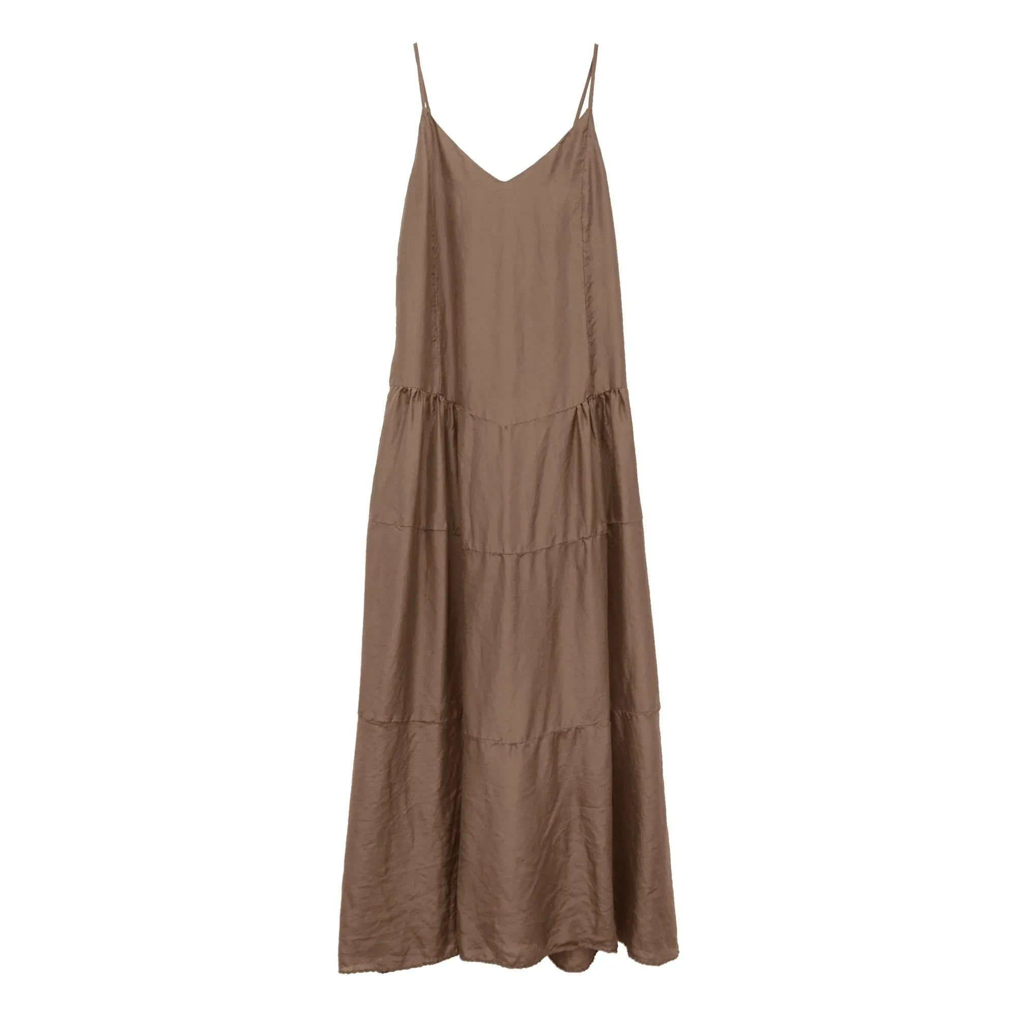 THEAVANT - Seidenes Martini-Kleid | Schokolade