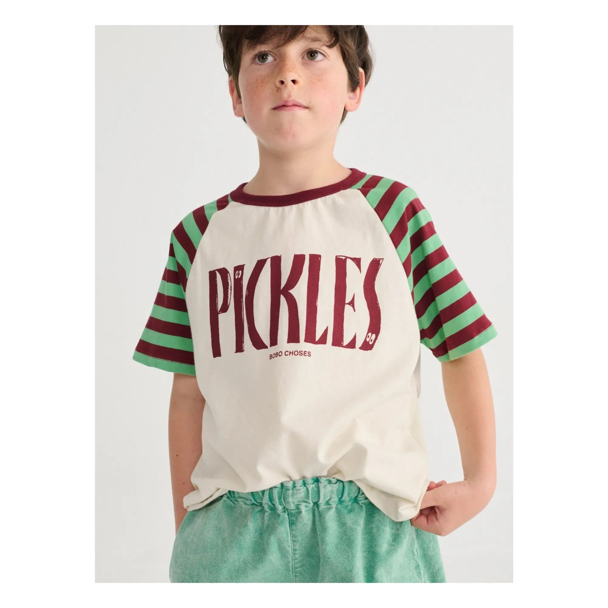 Bobo Choses - Pickles Bio-Baumwoll-T-Shirt | Weiß