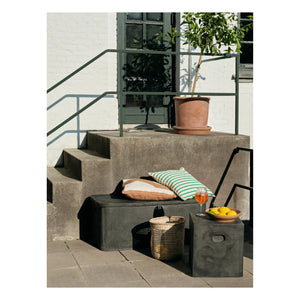 Broste Copenhagen - Fiber Outdoor Aufbewahrungsbank | Carbon