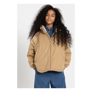 Hundred Pieces – Wasserabweisende Jacke mit Print | Beige