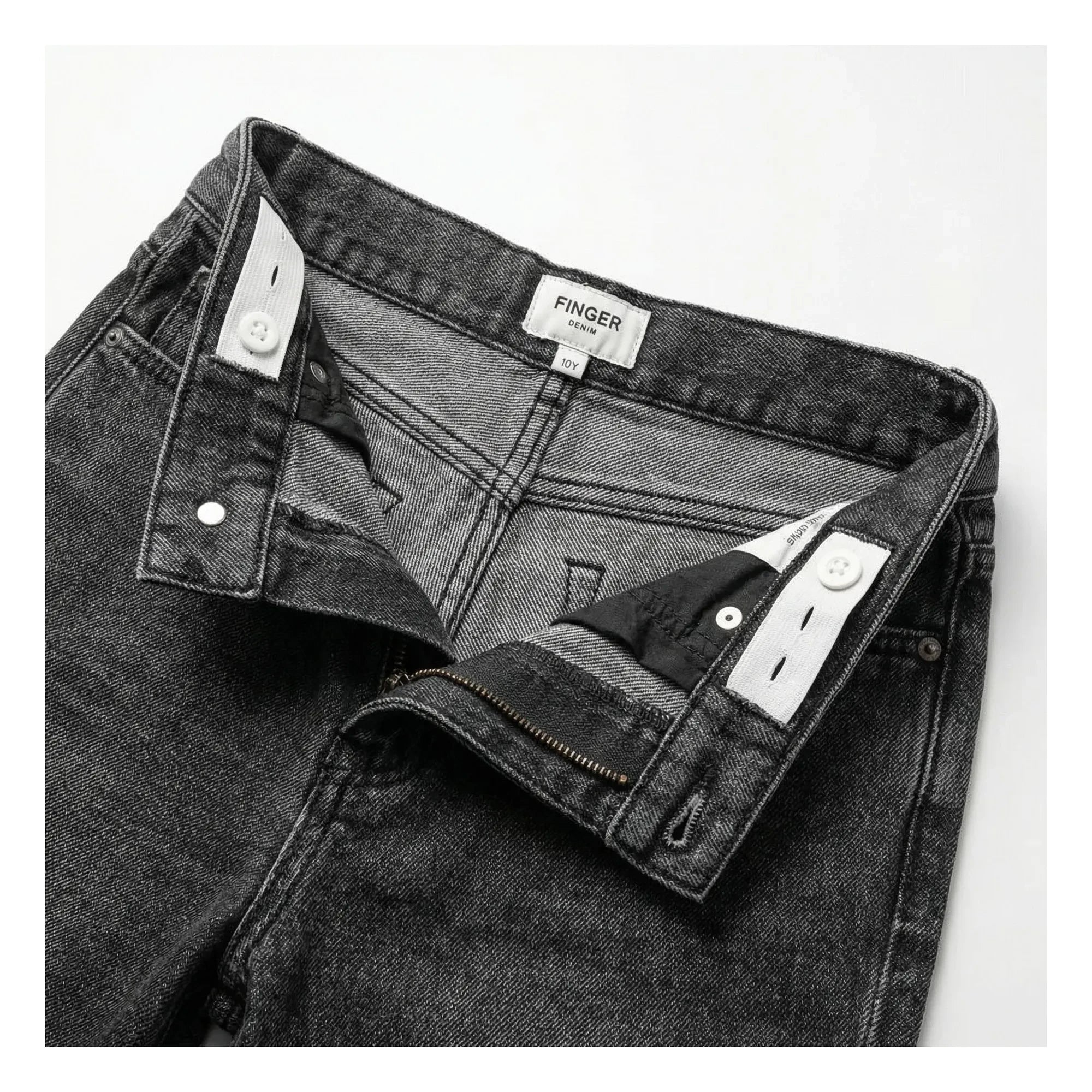 Finger in the nose – Jeans-Eva-Shorts | Jeansgrau