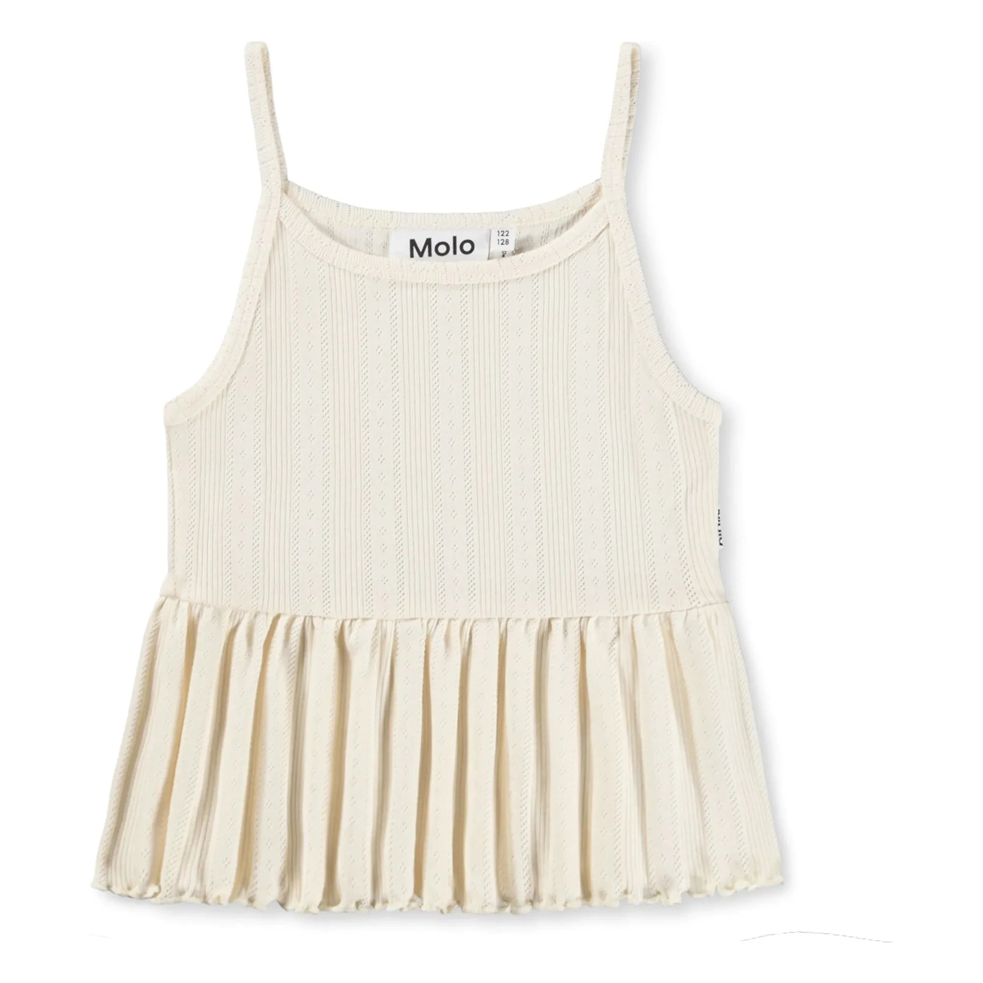 Molo - Rany Rüschen-Tanktop aus Bio-Baumwolle | Ivory