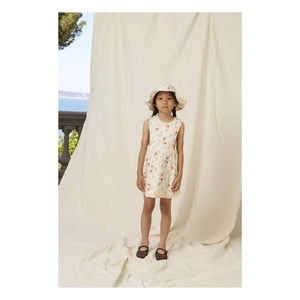 Bebe Organic - Annice Fleurie Rüschen Latzkleid | Weiß