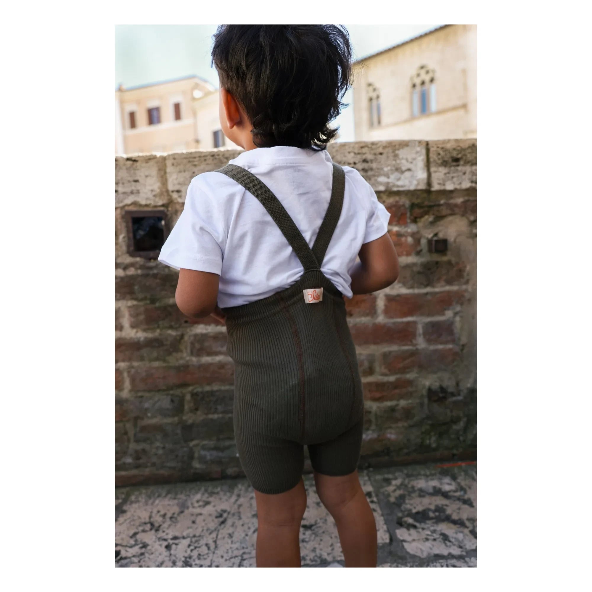 Silly Silas - Kurze Leggings aus Bio-Baumwolle | Braun